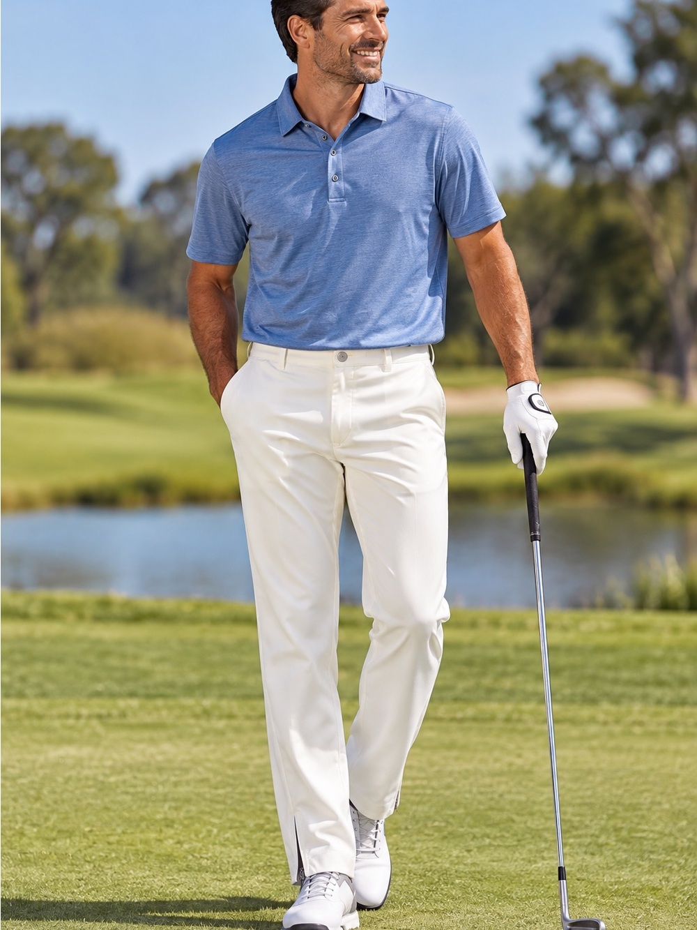 Maide by Bonobos Men's Golf Chinos in White